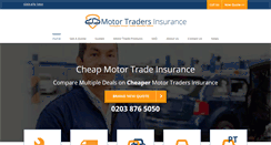 Desktop Screenshot of motortraderinsurance.co.uk